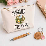 Coffret Cadeau Versailles c’est la vie – Trousse, stylo bambou et porte-clés
