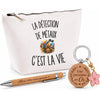 Coffret Cadeau La Détection de Métaux c’est la vie – Trousse, stylo bambou et porte-clés