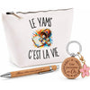 Coffret Cadeau Le Yams c’est la vie – Trousse, stylo bambou et porte-clés