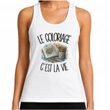 Débardeur Femme Le coloriage c'est la vie