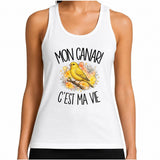 Débardeur Femme Mon canari c'est ma vie