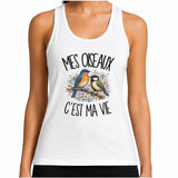 Débardeur Femme Mes oiseaux c'est ma vie