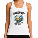 Débardeur Femme Mon aquarium c'est ma vie