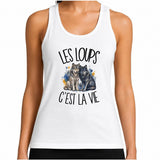 Débardeur Femme Les loups c'est la vie