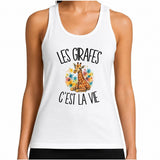 Débardeur Femme Les girafes c'est la vie