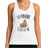 Débardeur Femme La peinture c'est la vie