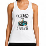 Débardeur Femme La plongée c'est la vie