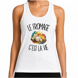 Débardeur Femme Le fromage c'est la vie