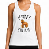 Débardeur Femme Le poney c'est la vie