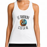 Débardeur Femme Le triathlon c'est la vie