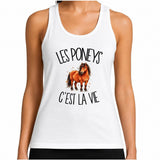 Débardeur Femme Les poneys c'est la vie