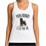 Débardeur Femme Mon Briard c'est ma vie