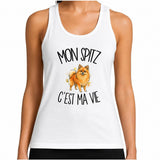 Débardeur Femme Mon Spitz c'est ma vie