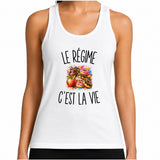 Débardeur Femme Le Régime c’est la vie