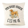 Housse de Coussin Mon Braque Hongrois c'est ma vie