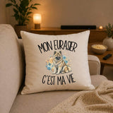 Housse de Coussin Mon Eurasier c'est ma vie
