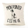 Housse de Coussin Mon Pointer c'est ma vie