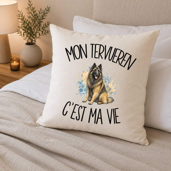 Housse de Coussin Mon Tervueren c'est ma vie