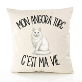 Housse de Coussin Mon Angora Turc c'est ma vie
