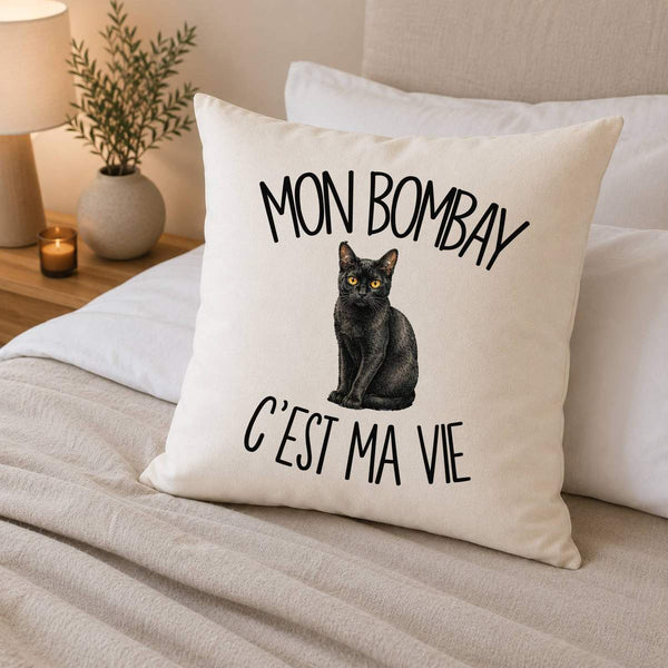 Housse de Coussin Mon Bombay c'est ma vie