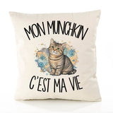 Housse de Coussin Mon Munchkin c'est ma vie