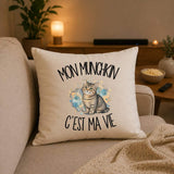 Housse de Coussin Mon Munchkin c'est ma vie