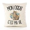 Housse de Coussin Mon Ocicat c'est ma vie