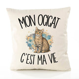 Housse de Coussin Mon Ocicat c'est ma vie