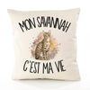 Housse de Coussin Mon Savannah c'est ma vie