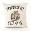 Housse de Coussin Mon Selkirk Rex c'est ma vie