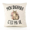 Housse de Coussin Mon Singapura c'est ma vie