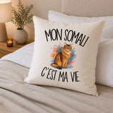 Housse de Coussin Mon Somali c'est ma vie