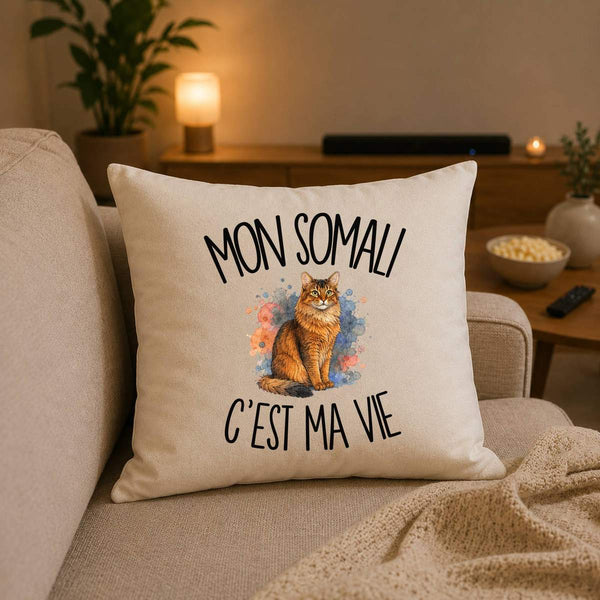 Housse de Coussin Mon Somali c'est ma vie