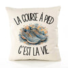 Housse de Coussin La course à pied c'est la vie