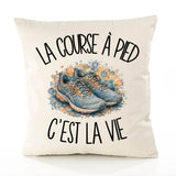 Housse de Coussin La course à pied c'est la vie
