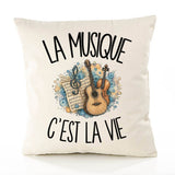 Housse de Coussin La musique c'est la vie