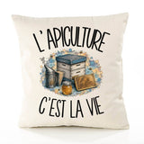Housse de Coussin L'apiculture c'est la vie