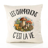 Housse de Coussin Les champignons c'est la vie