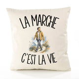 Housse de Coussin La marche c'est la vie