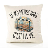 Housse de Coussin Le 110 mètres haies c'est la vie