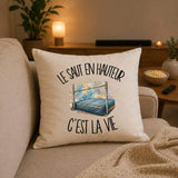Housse de Coussin Le saut en hauteur c'est la vie