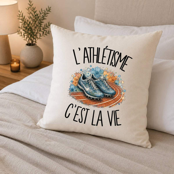 Housse de Coussin L'athlétisme c'est la vie
