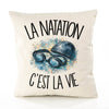 Housse de Coussin La natation c'est la vie