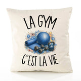 Housse de Coussin La gym c'est la vie