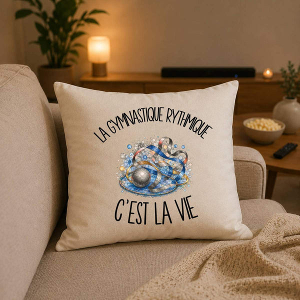 Housse de Coussin La gymnastique rythmique c'est la vie