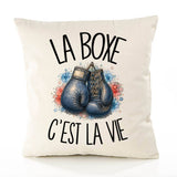 Housse de Coussin La boxe c'est la vie