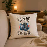 Housse de Coussin La boxe c'est la vie