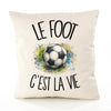 Housse de Coussin Le foot c'est la vie