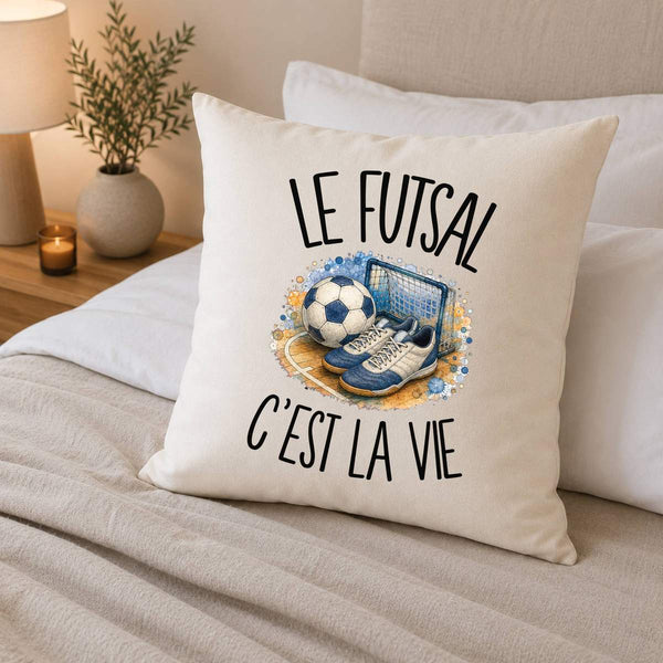 Housse de Coussin Le futsal c'est la vie