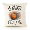 Housse de Coussin Le basket c'est la vie